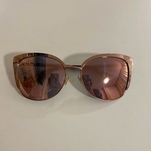 Kate Spade Rose Gold Cat Eye Sunglasses